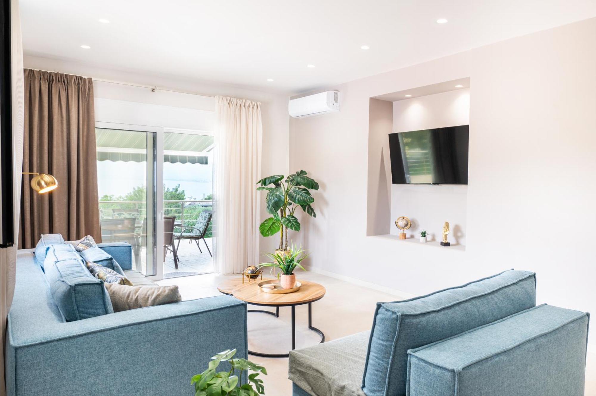 カラマタ Thea Seaview Luxury Livingヴィラ エクステリア 写真